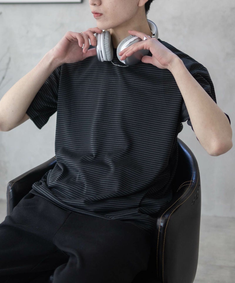 NAVY ボーダークルーTシャツ メンズ商品画像-11