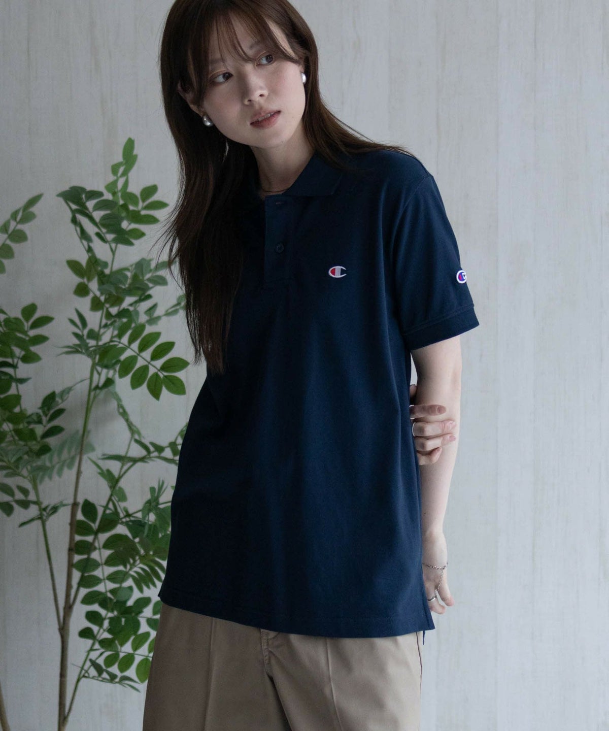 Champion ワンポイントポロシャツ メンズ