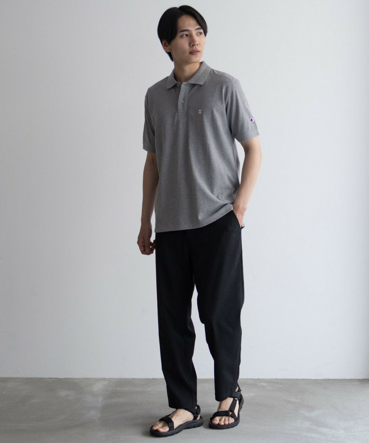 Champion ワンポイントポロシャツ メンズ