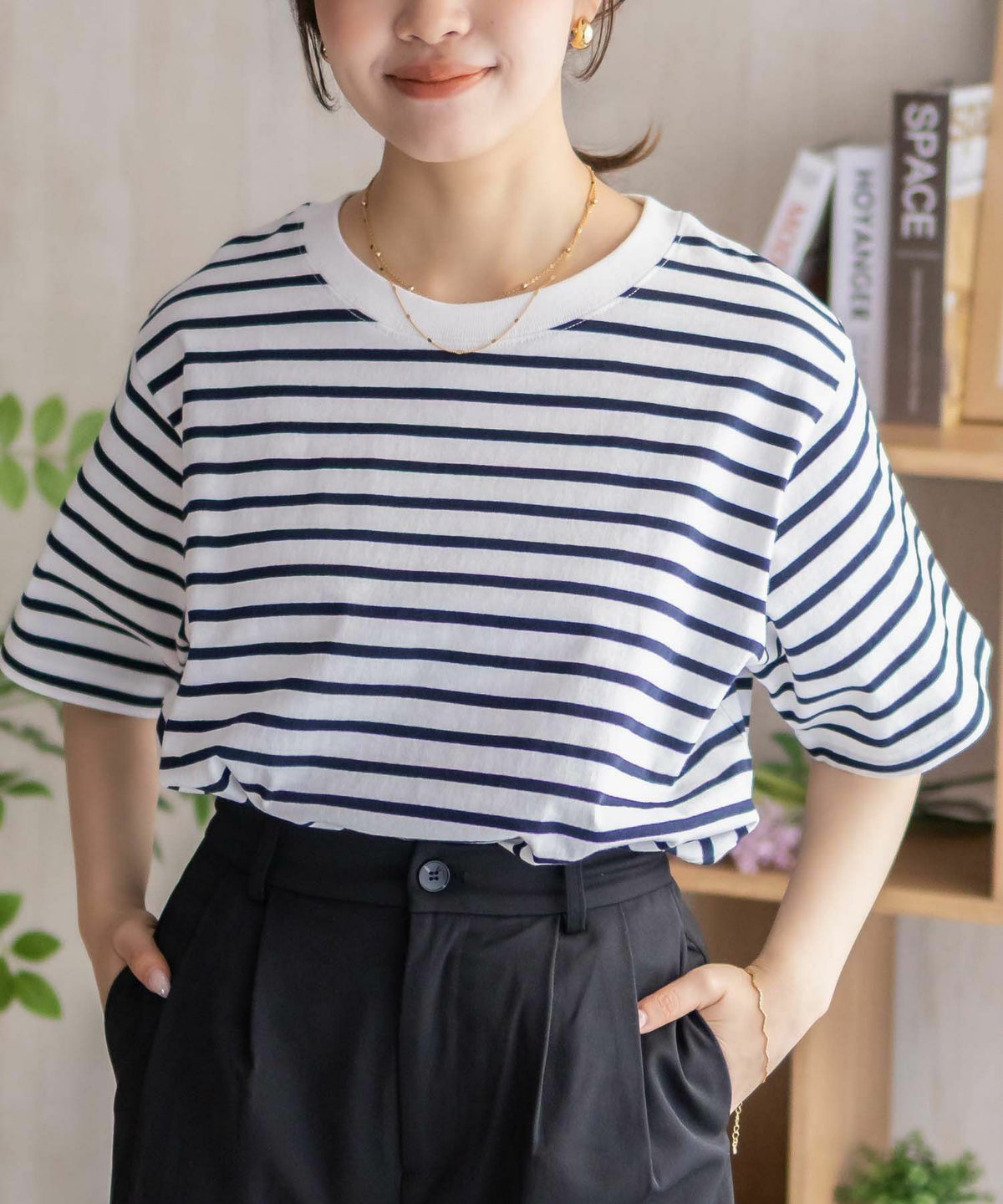 nAvy ベーシックルーズTシャツ レディース ネコポス 対応商品