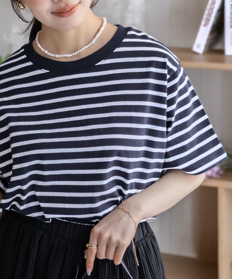 nAvy エブリーT ベーシックルーズTシャツ レディース メール便 対応商品商品画像-6