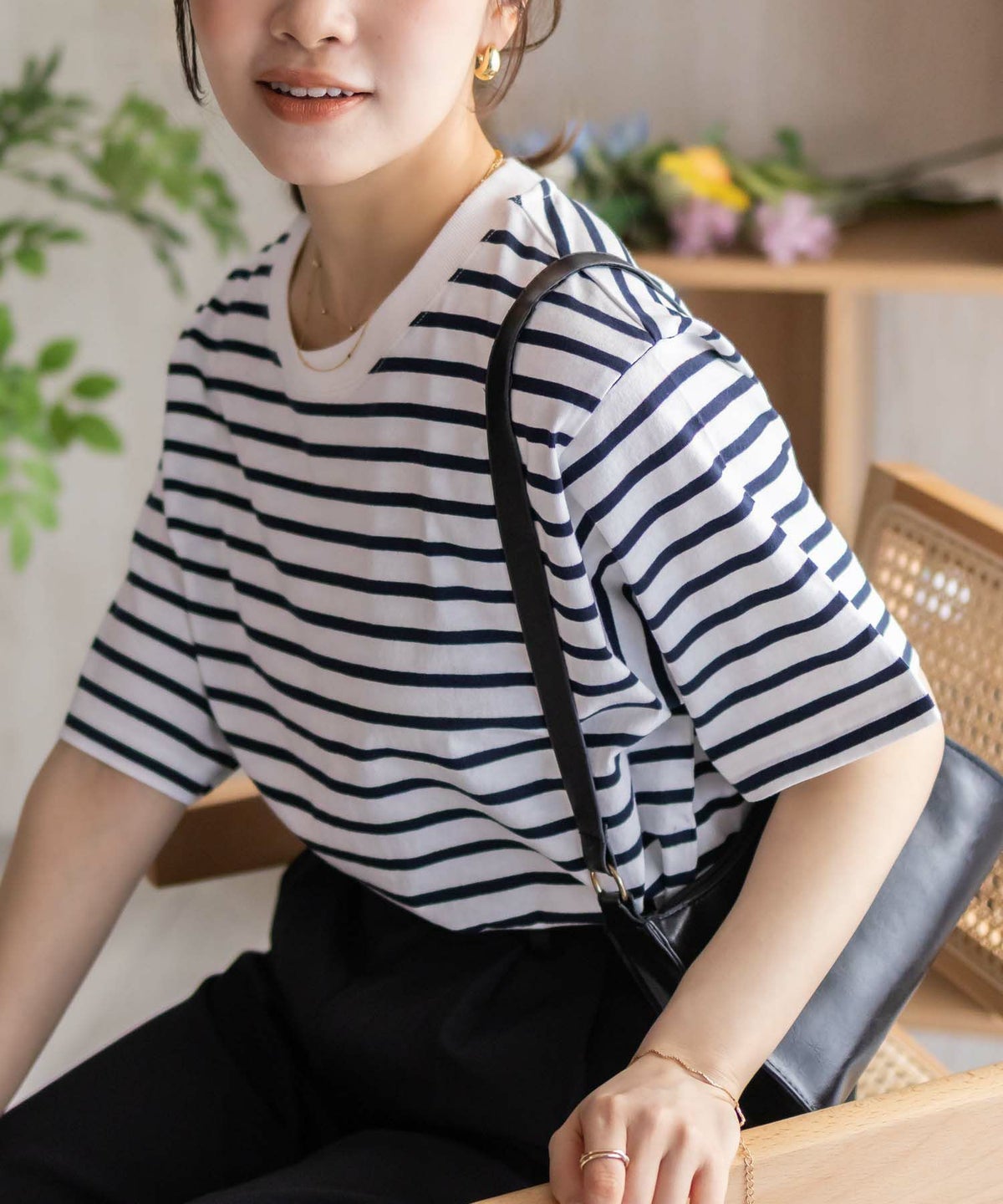 nAvy ベーシックルーズTシャツ レディース ネコポス 対応商品