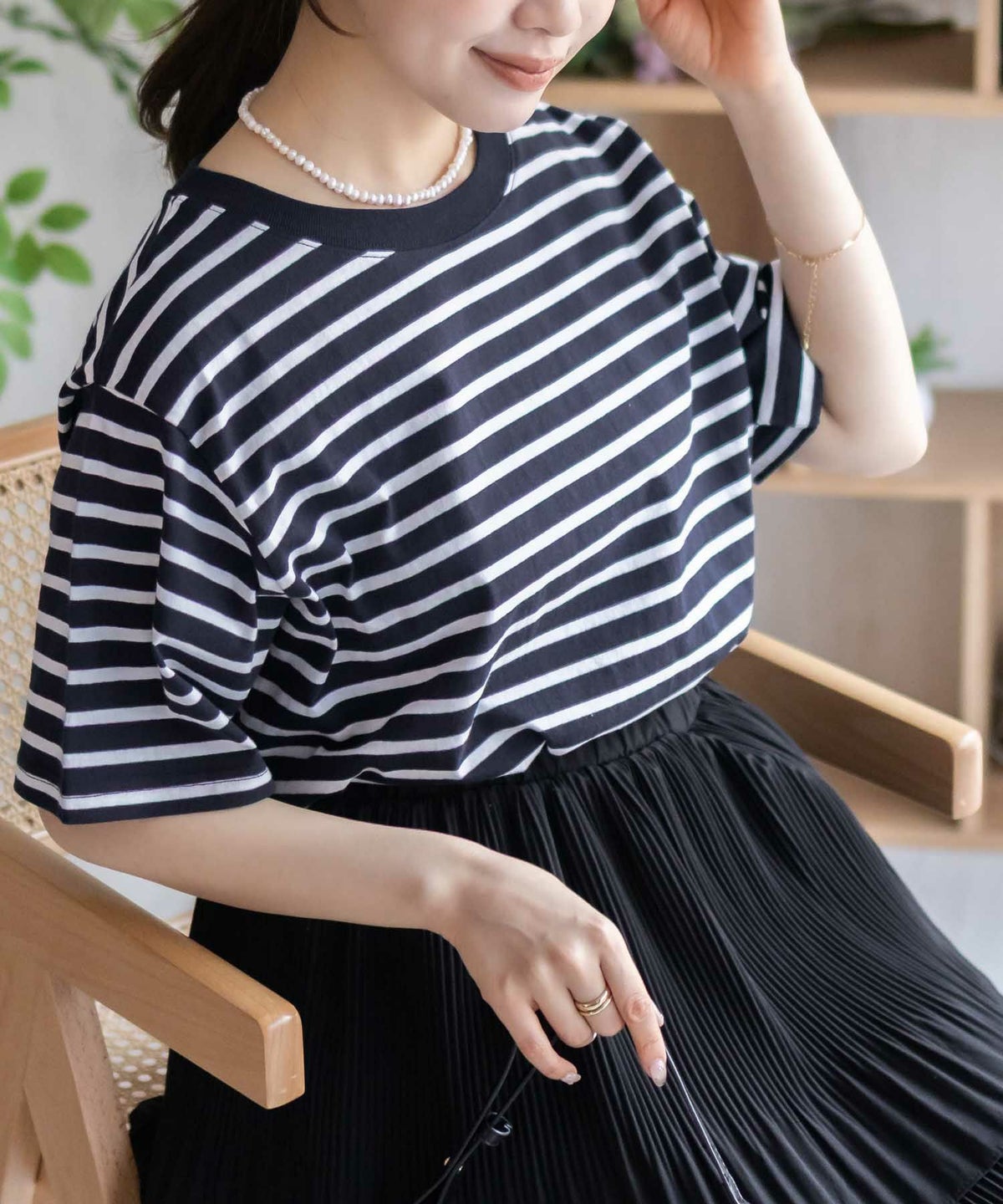 nAvy ベーシックルーズTシャツ レディース ネコポス 対応商品