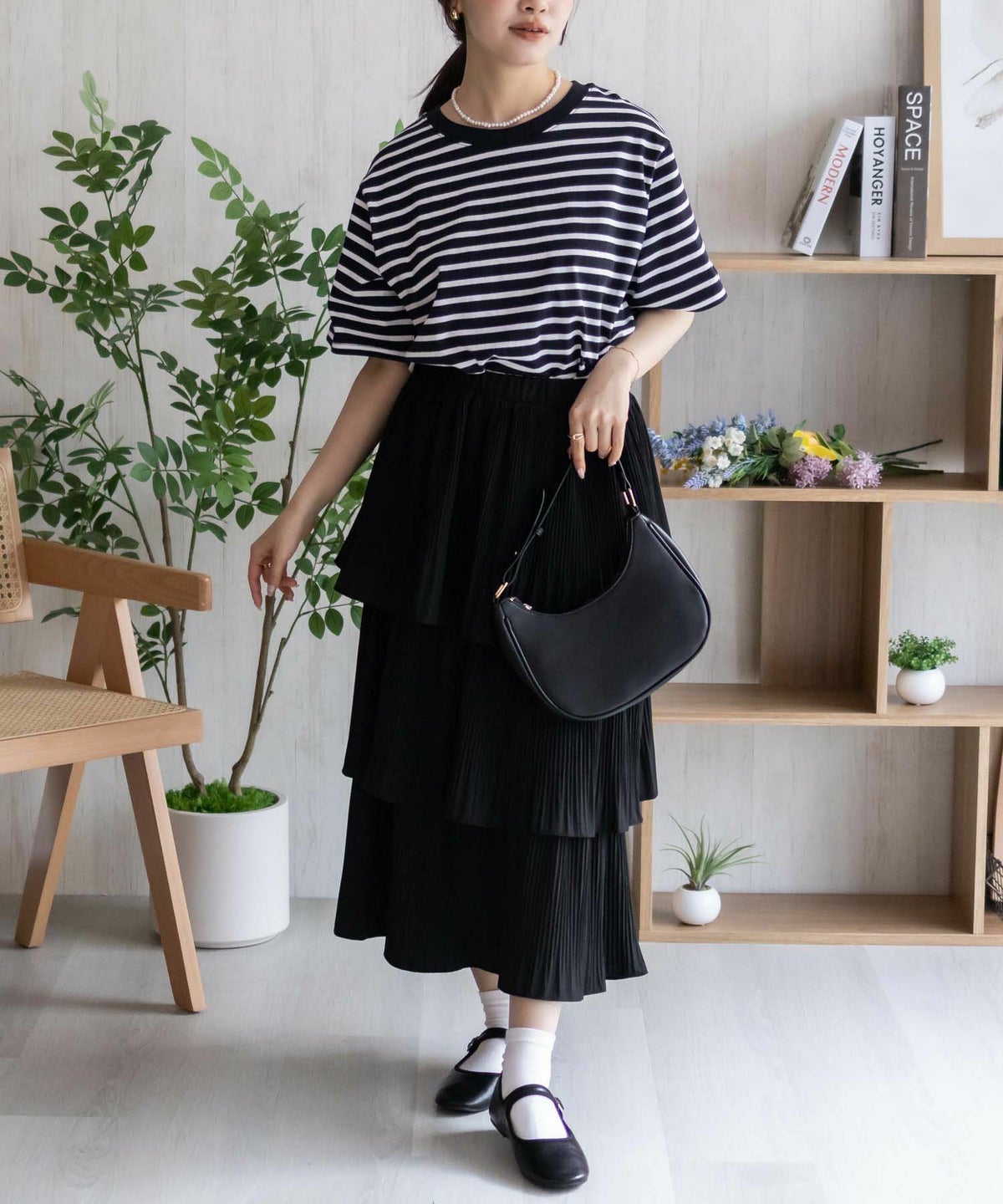 nAvy ベーシックルーズTシャツ レディース ネコポス 対応商品