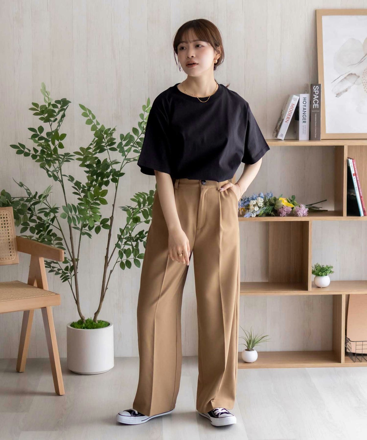 nAvy ベーシックルーズTシャツ レディース ネコポス 対応商品