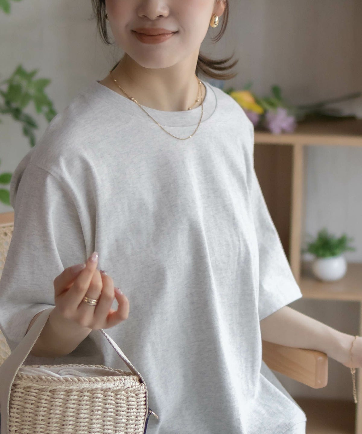 nAvy 裾リブTシャツ レディース ネコポス 対応商品