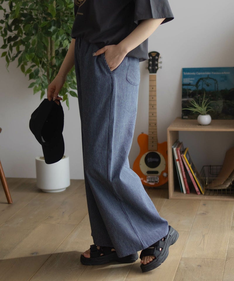 nAvy  毎日はきたくなるデニム「マイデニ」 イージーワイドパンツ レディース商品画像-7