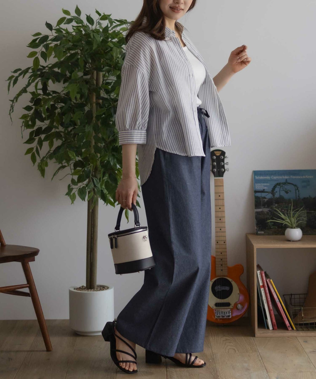 nAvy 毎日はきたくなるデニム「マイデニ」 イージーワイドパンツ レディース