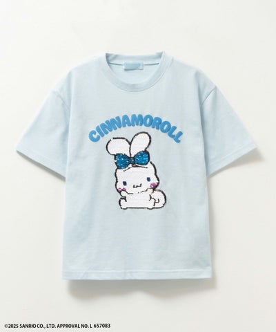 サンリオキャラクターズ シナモロール スパンコールTシャツ キッズ ネコポス 対応商品