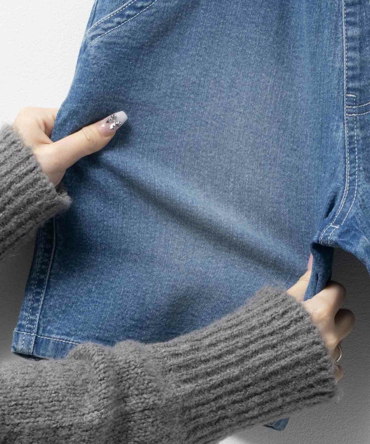 NAVY ドロストデニムパンツ キッズ