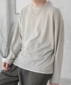 URBAN COLLECTION 梨地フェイクレイヤード長袖Tシャツ メンズ