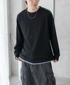 URBAN COLLECTION  梨地フェイクレイヤード長袖Tシャツ メンズ商品サムネイル-6