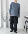 URBAN COLLECTION  梨地フェイクレイヤード長袖Tシャツ メンズ商品サムネイル-13