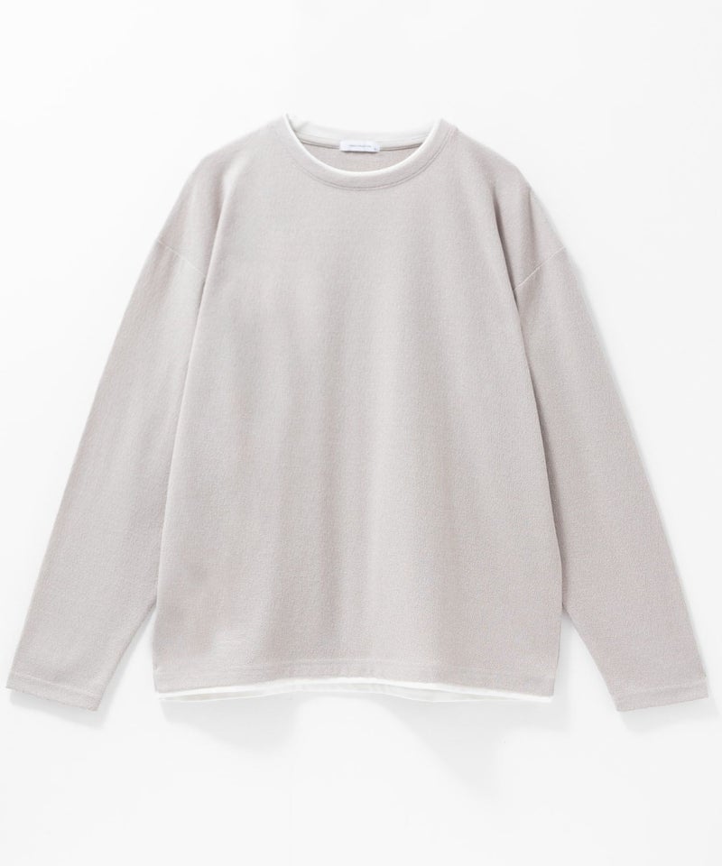 URBAN COLLECTION  梨地フェイクレイヤード長袖Tシャツ メンズ商品画像-22