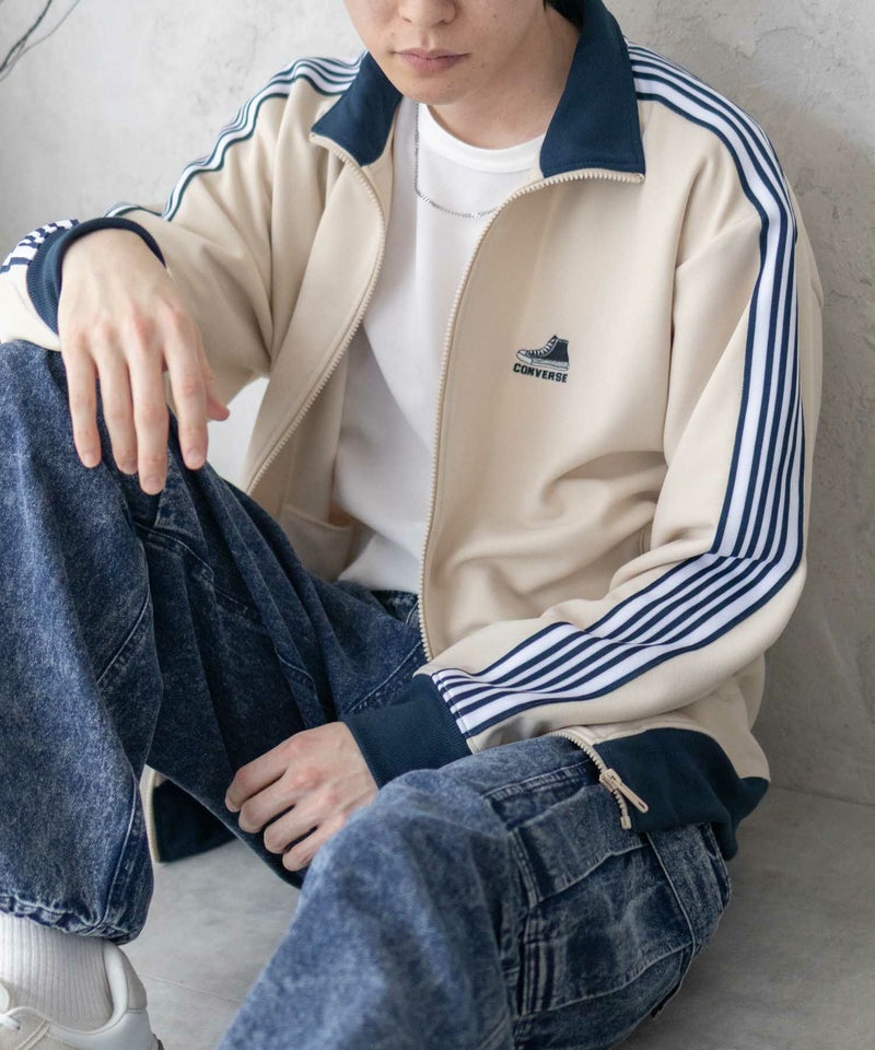 CONVERSE ポンチ素材 トラックジャケット メンズ商品画像-2