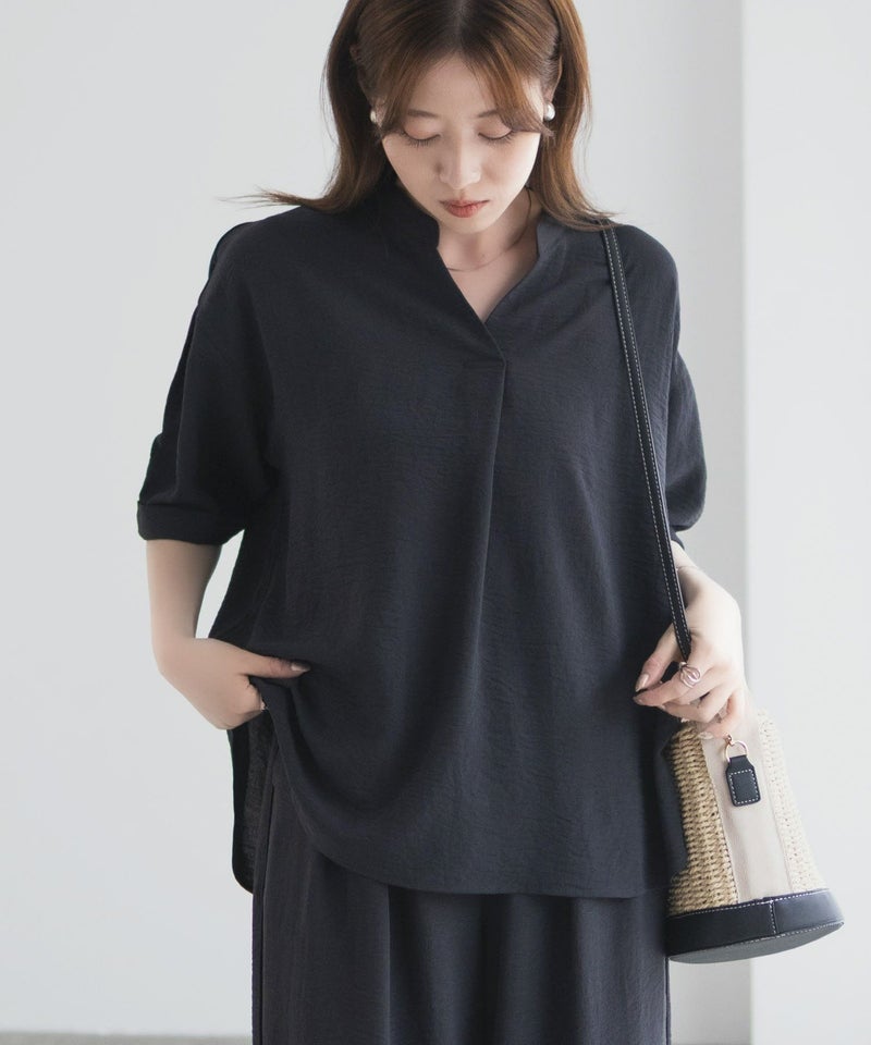 nAvy SARARI ウェーブスキッパーシャツ レディース商品画像-6