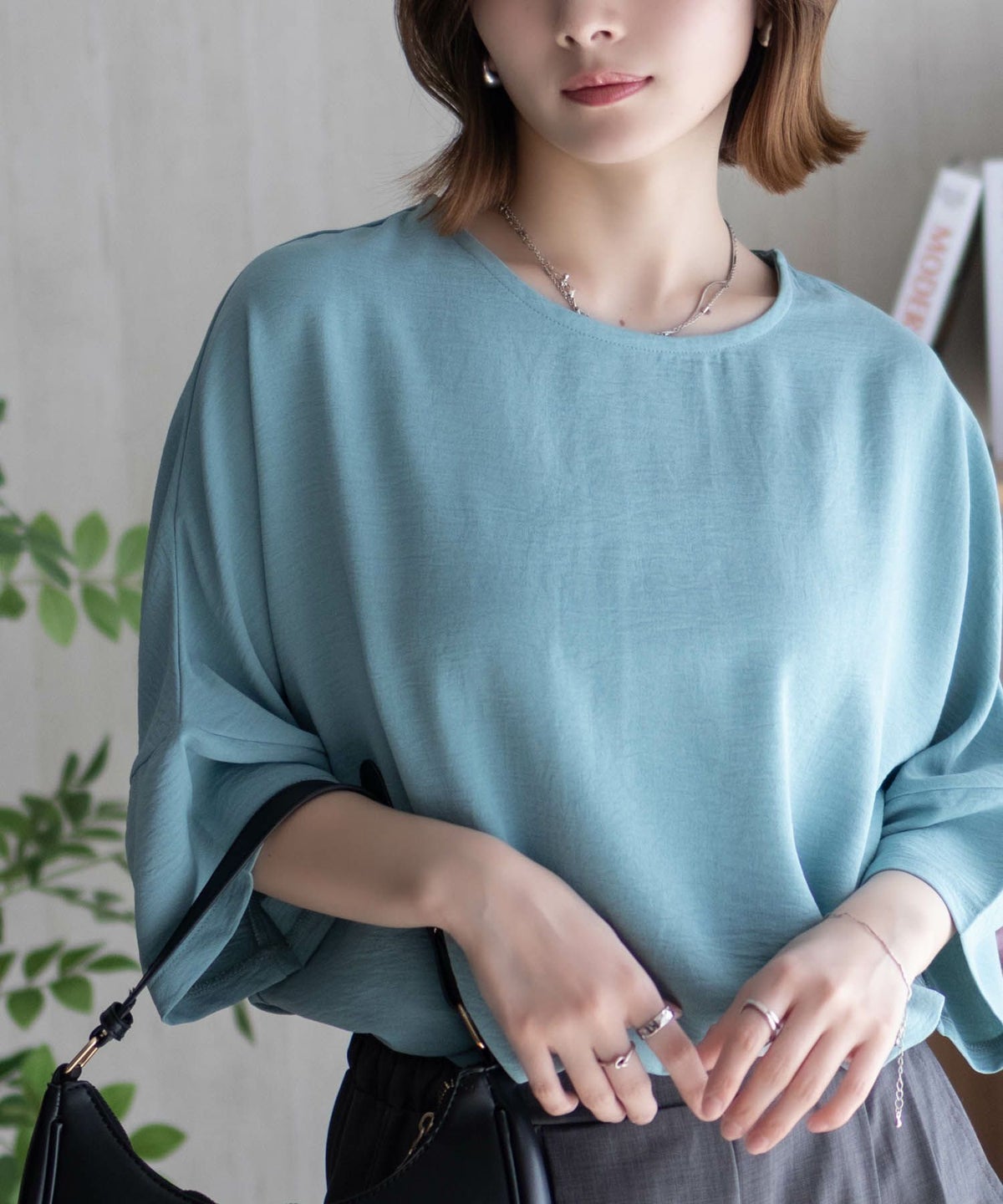 nAvy SARARI ウェーブバックタックプルオーバー レディース ネコポス 対応商品