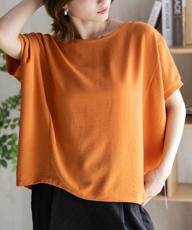 nAvy SARARI ウェーブサテンドルマンプルオーバー レディース メール便 対応商品商品画像-5