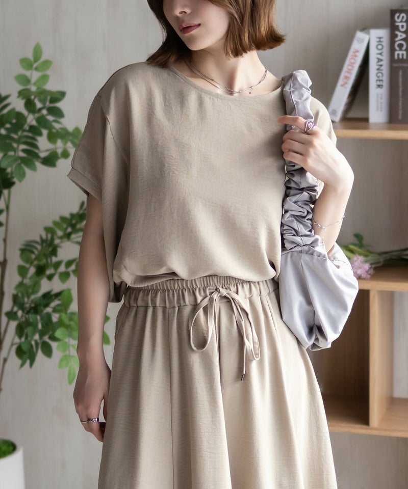 nAvy SARARI  ウェーブサテンドルマンプルオーバー レディース メール便 対応商品商品画像-22