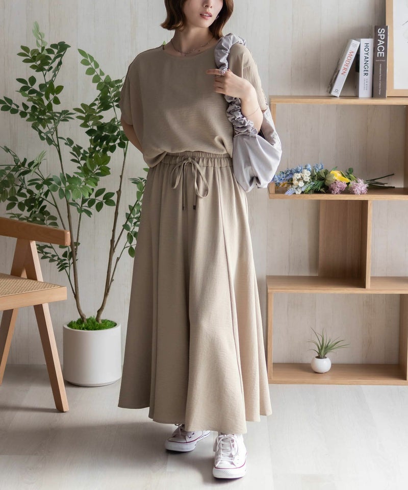 nAvy SARARI ウェーブサテンドルマンプルオーバー レディース メール便 対応商品商品画像-23