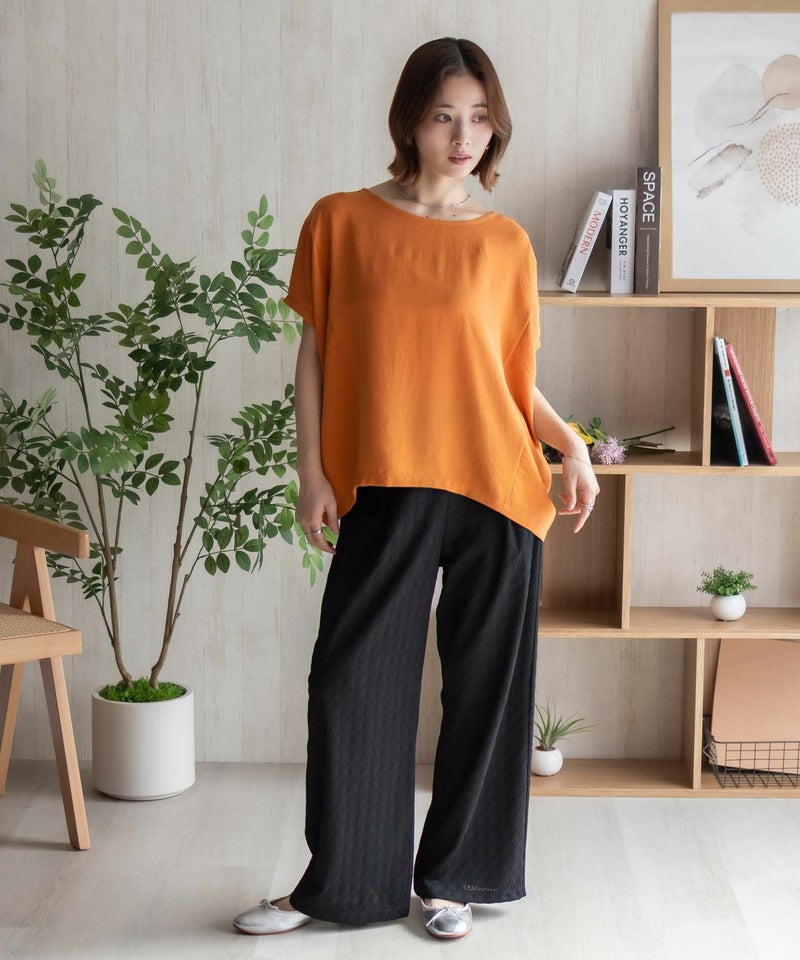 nAvy SARARI ウェーブサテンドルマンプルオーバー レディース メール便 対応商品商品画像-30