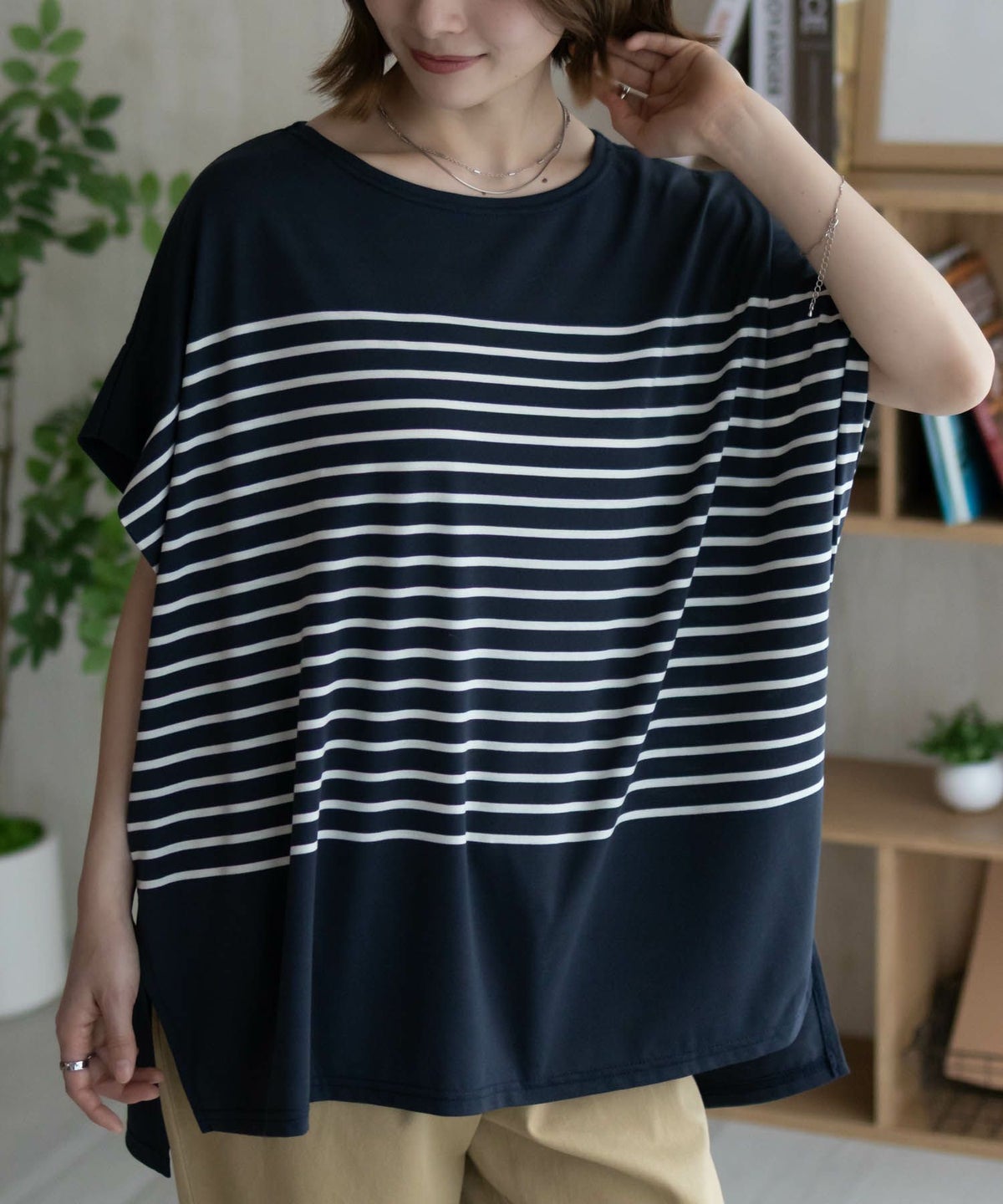 Howdy Marie ボーダーフレンチTシャツ レディース ネコポス 対応商品