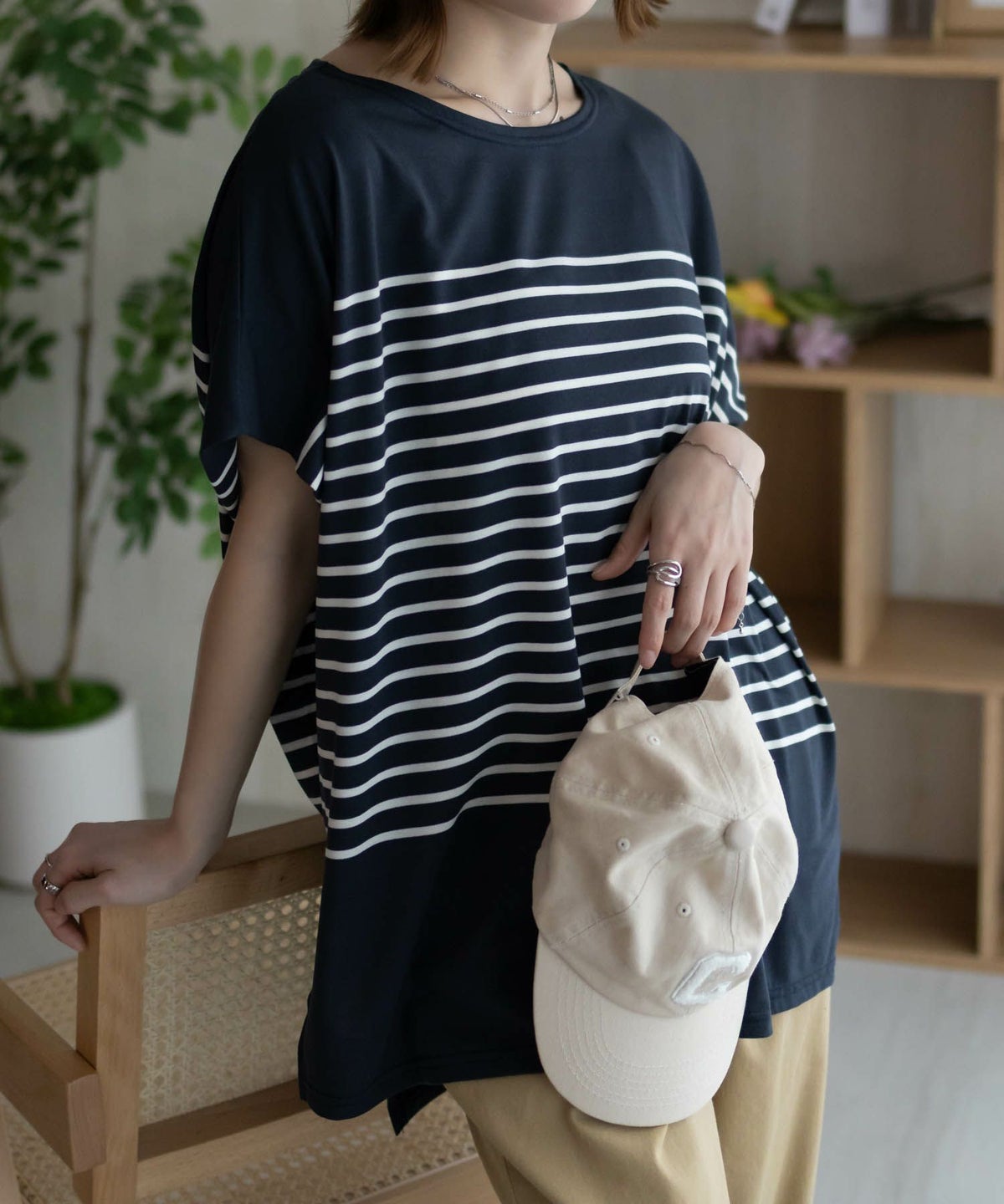 Howdy Marie ボーダーフレンチTシャツ レディース ネコポス 対応商品