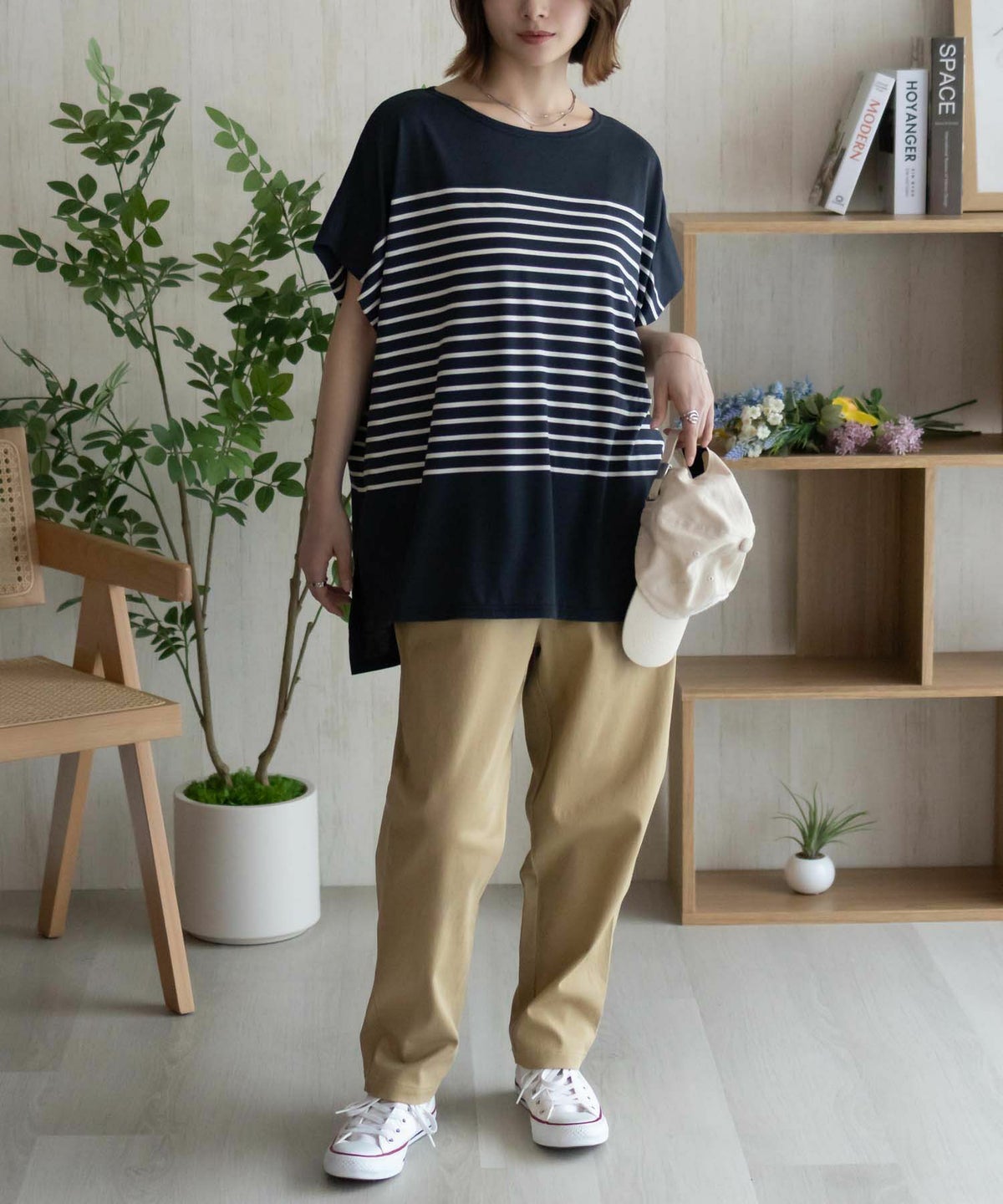 Howdy Marie ボーダーフレンチTシャツ レディース ネコポス 対応商品