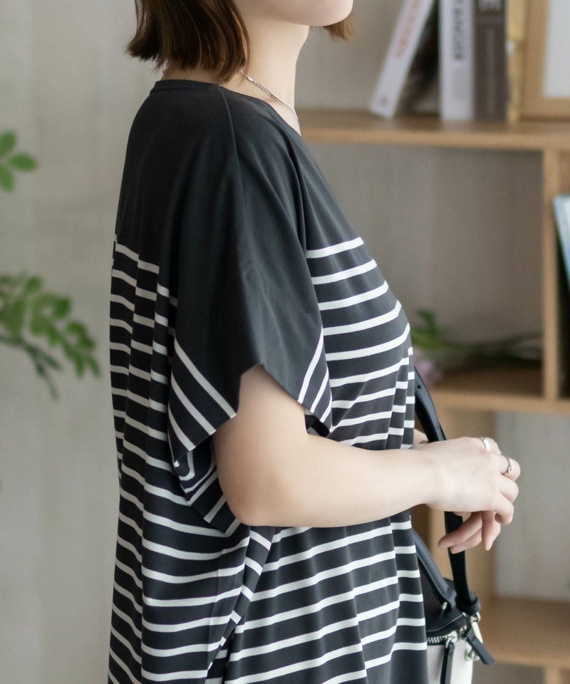 Howdy Marie  ボーダーフレンチTシャツ レディース メール便 対応商品商品画像-13