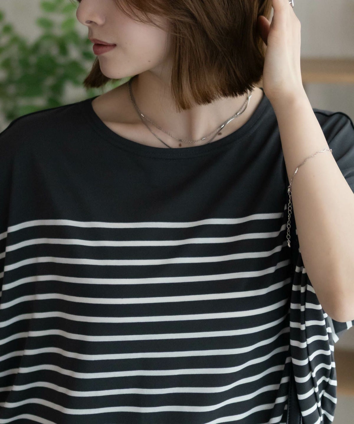 Howdy Marie ボーダーフレンチTシャツ レディース ネコポス 対応商品