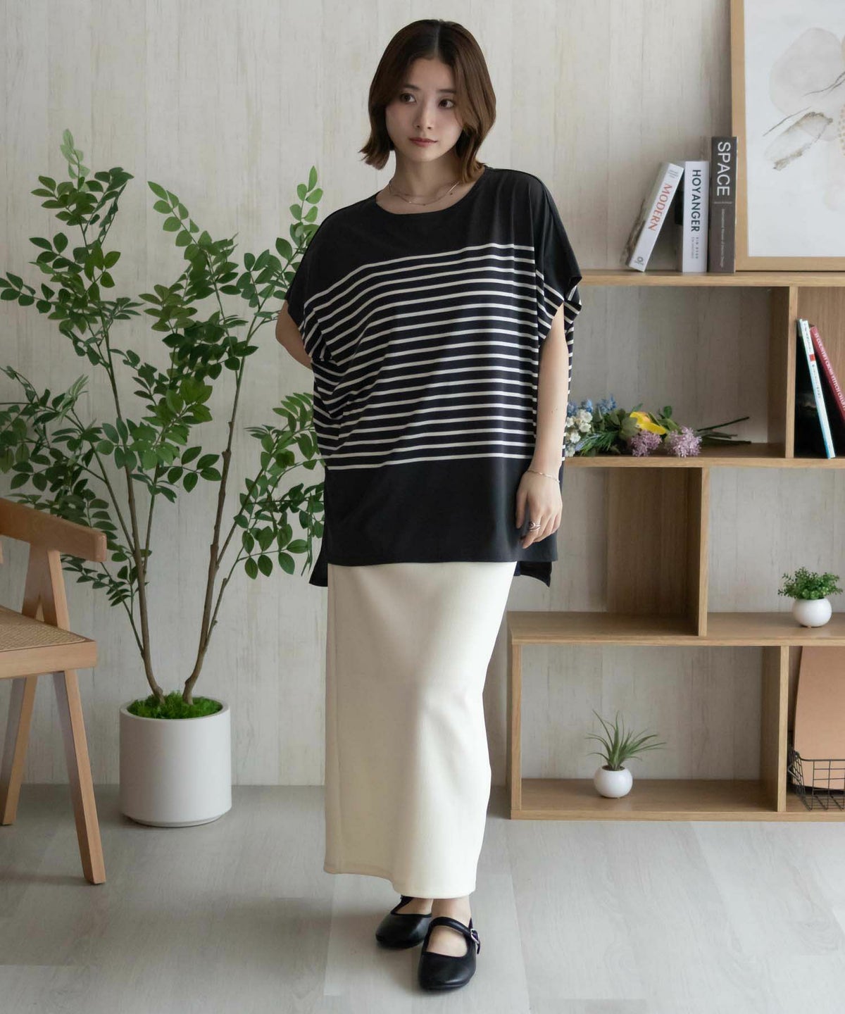 Howdy Marie ボーダーフレンチTシャツ レディース ネコポス 対応商品