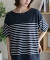 Howdy Marie  ボーダー5分袖Tシャツ レディース メール便 対応商品商品サムネイル-11