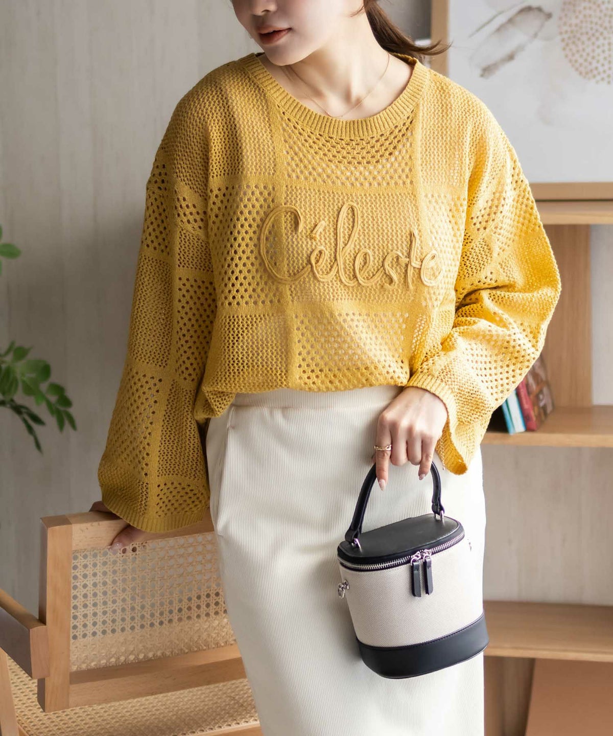 Howdy Marie ロープメッシュニット レディース