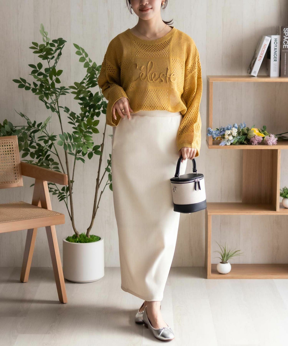 Howdy Marie ロープメッシュニット レディース