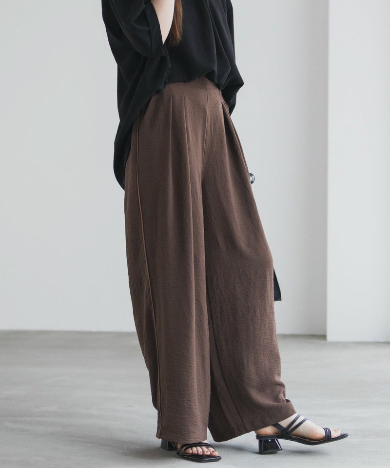 nAvy SARARI ウェーブワイドパンツ レディース商品画像-9