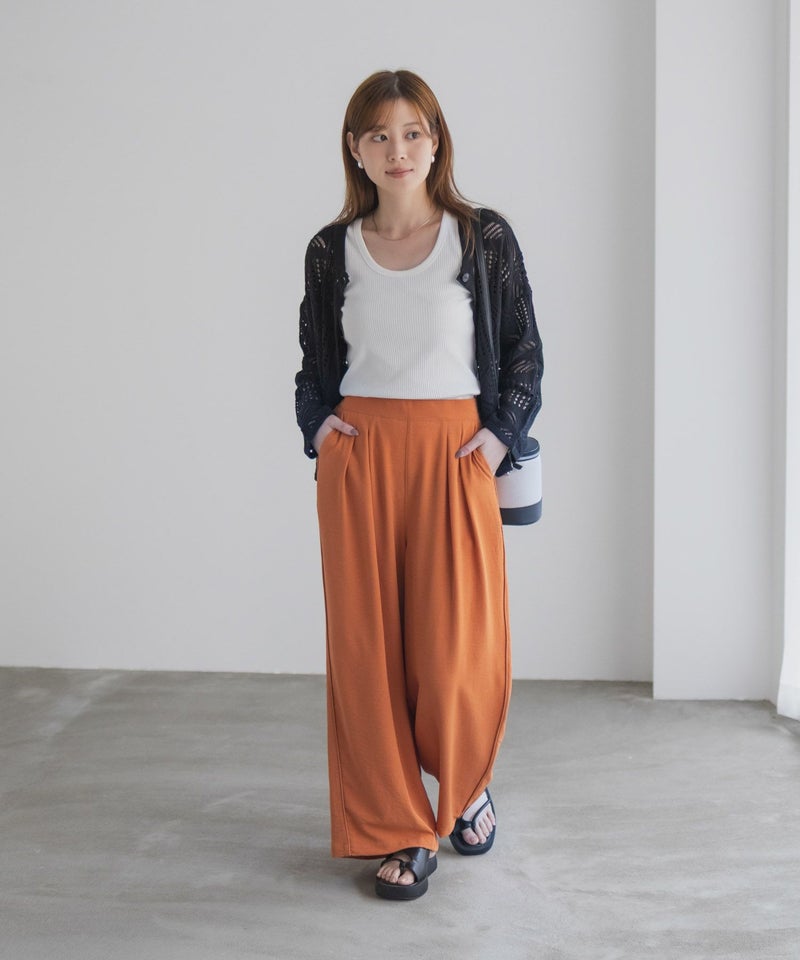 nAvy SARARI ウェーブワイドパンツ レディース商品画像-23