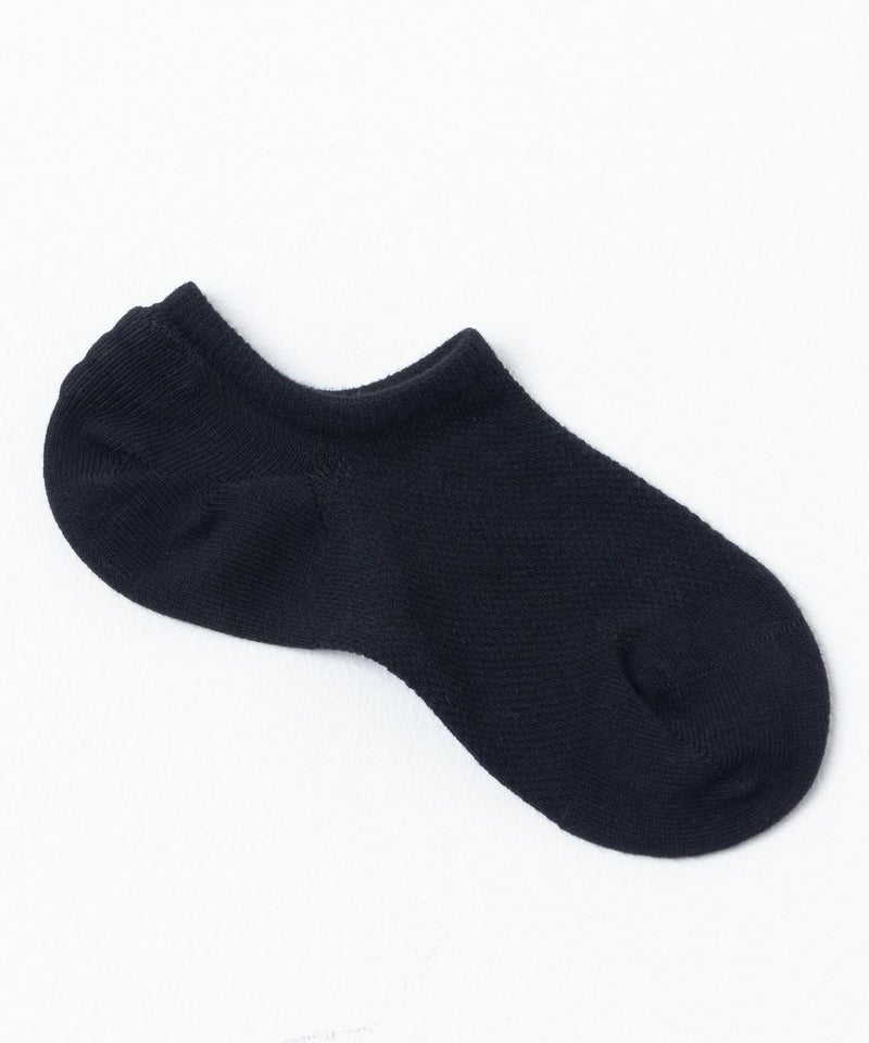 NAVY  スニーカーインソックス 総メッシュ 無地 メンズ商品画像-5