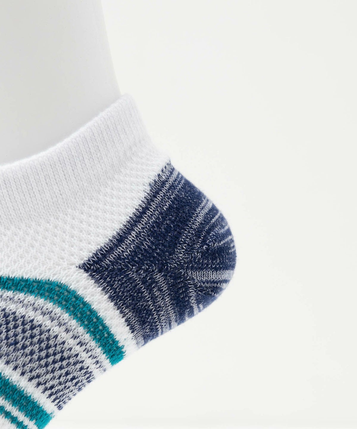 NAVY アンクルソックス カノコメッシュボーダー メンズ