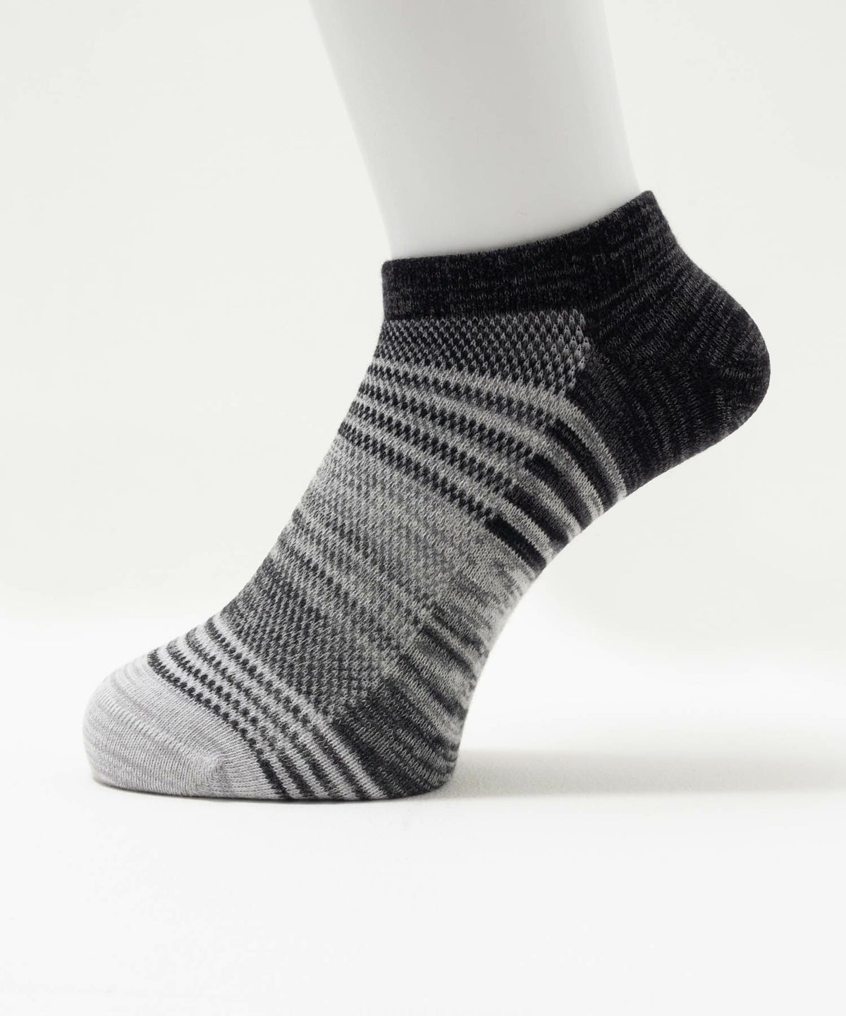 NAVY アンクルソックス グラデーションメッシュ メンズ