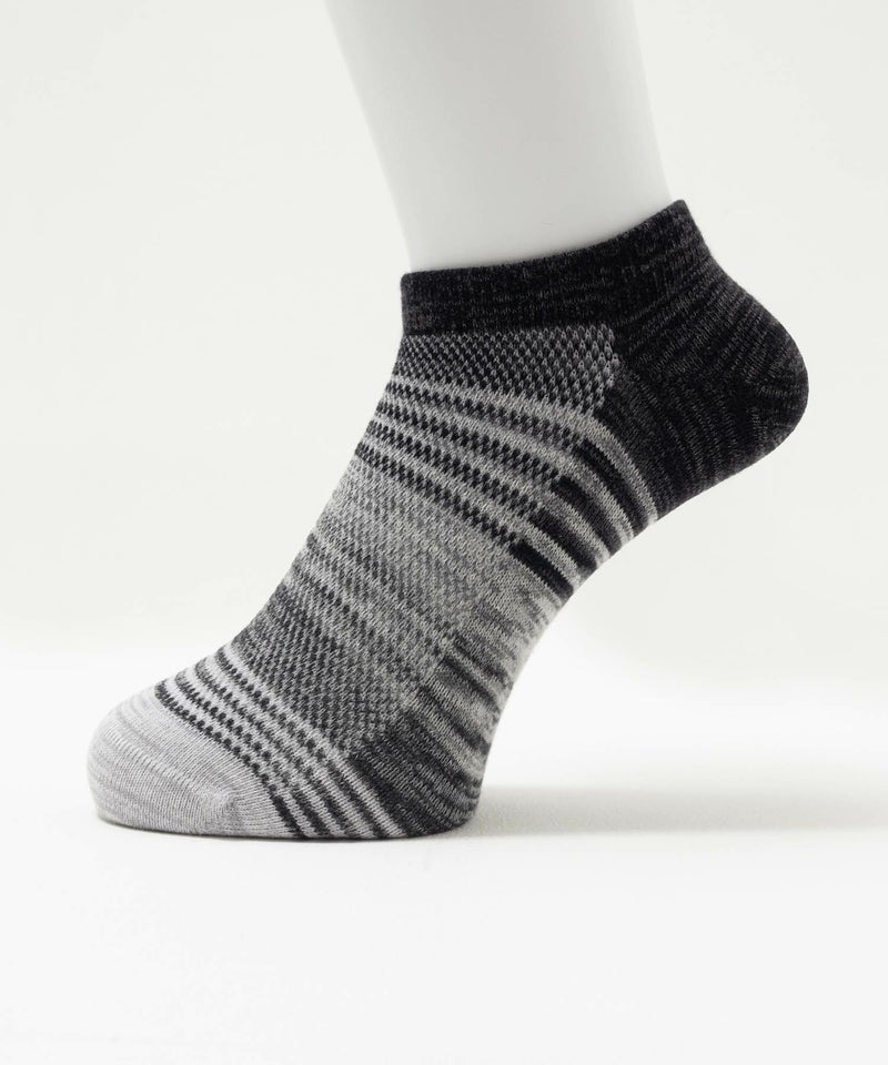NAVY  アンクルソックス グラデーションメッシュ メンズ商品画像-2
