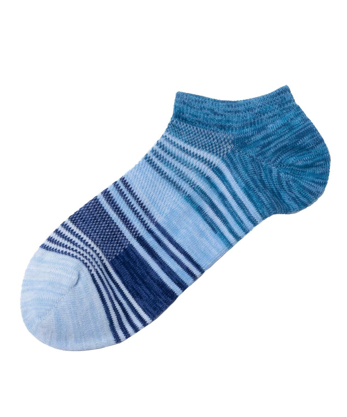 NAVY アンクルソックス グラデーションメッシュ メンズ