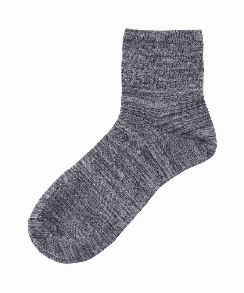 NAVY  クォーターソックス 薄手 無地 メンズ商品画像-4