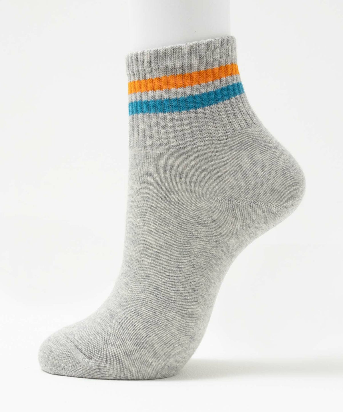 NAVY クォーターソックス 2本ライン レディース