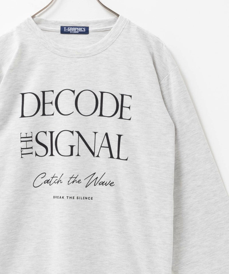 T-GRAPHICS メッセージプリント長袖Tシャツ メンズ商品画像-2