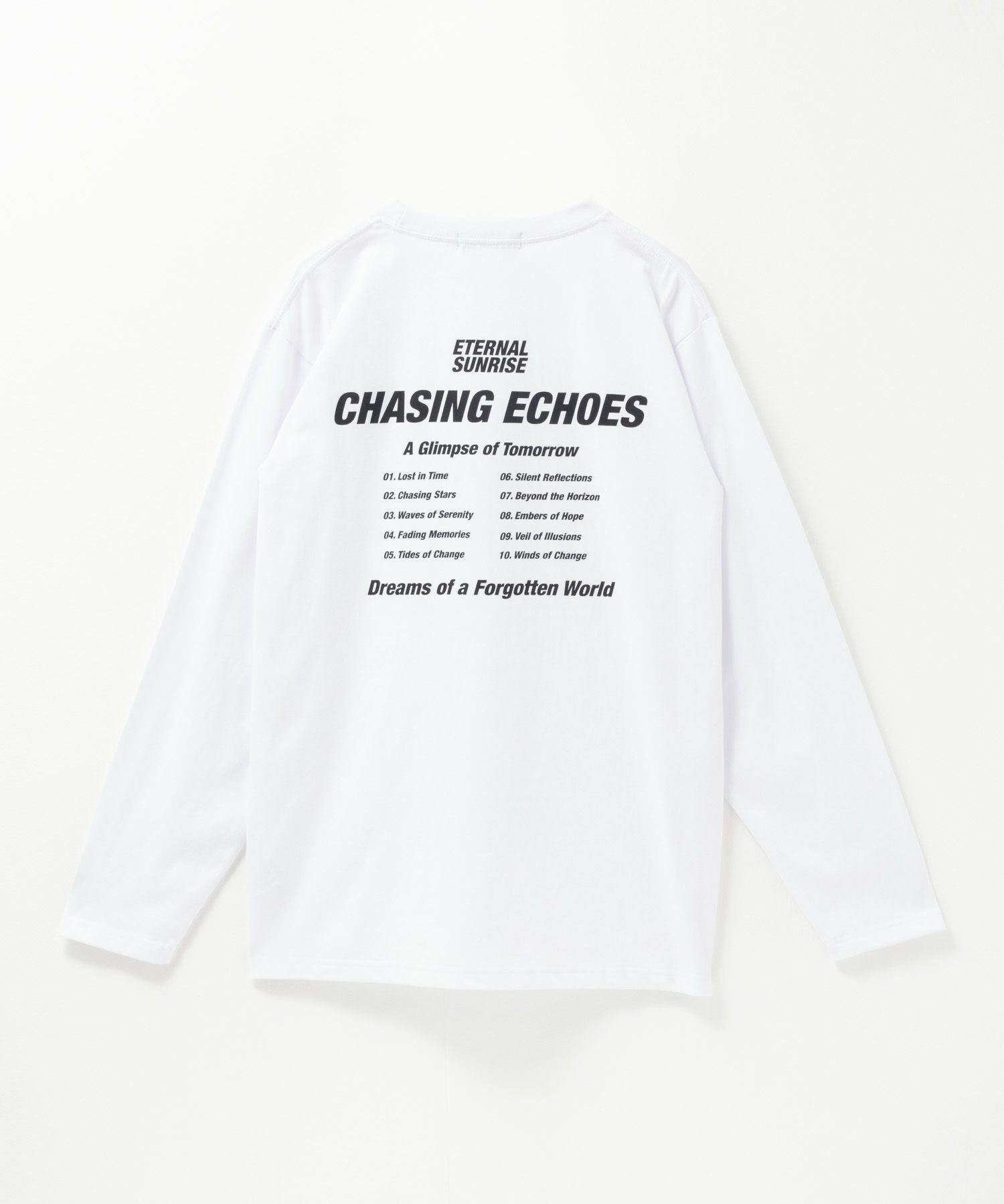 T-GRAPHICS メッセージプリント長袖Tシャツ メンズ
