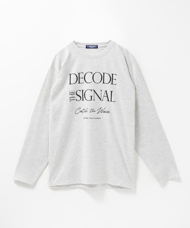 T-GRAPHICS  メッセージプリント長袖Tシャツ メンズ商品画像-8