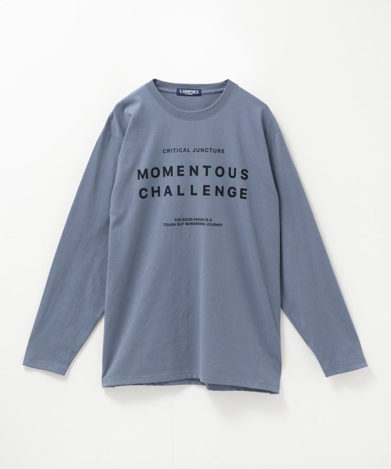 T-GRAPHICS メッセージプリント長袖Tシャツ メンズ商品画像-12