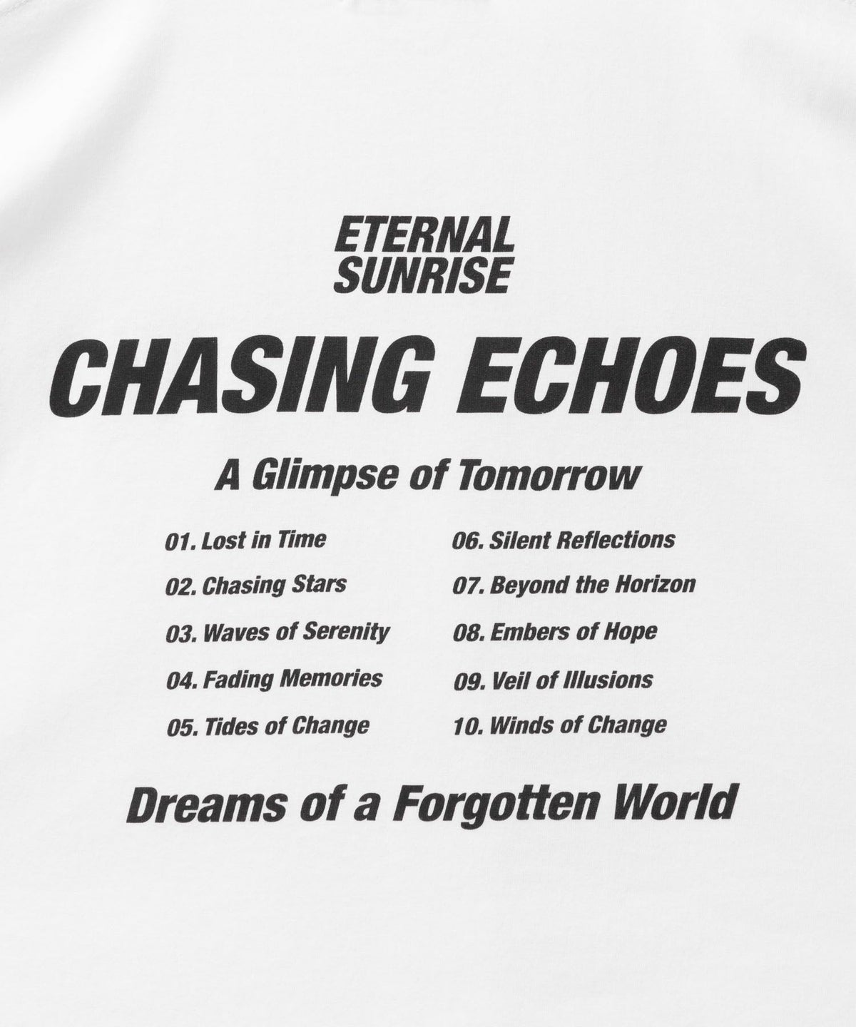 T-GRAPHICS メッセージプリント長袖Tシャツ メンズ