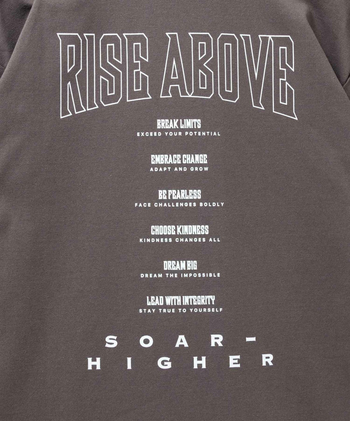 T-GRAPHICS メッセージプリント長袖Tシャツ メンズ