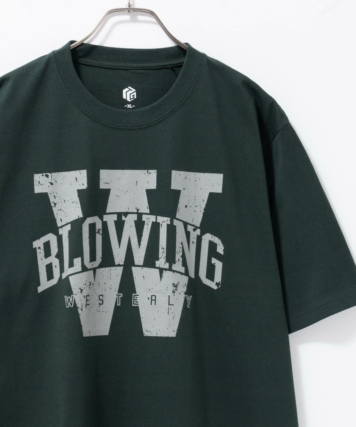 T-GRAPHICS カレッジロゴ半袖Tシャツ メンズ ネコポス 対応商品